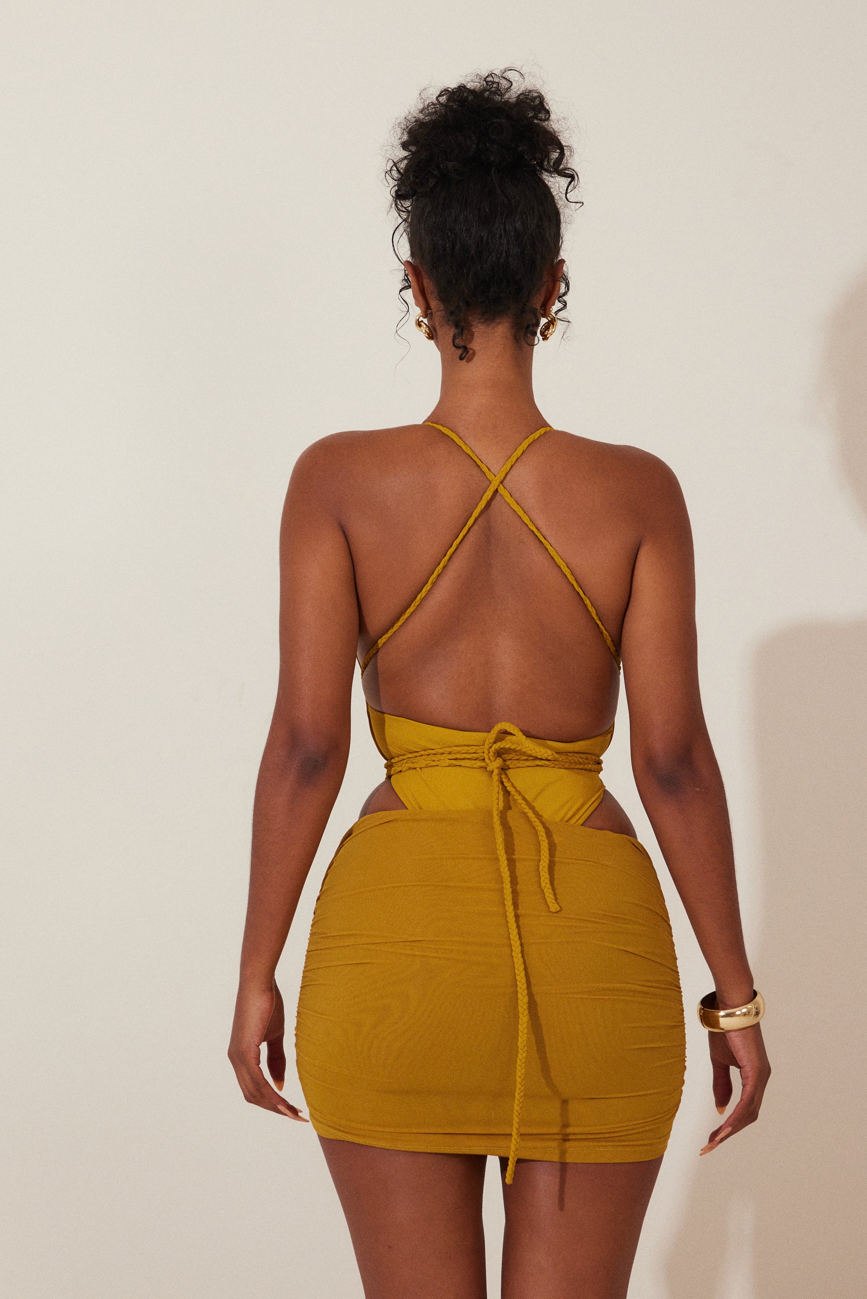 9694-mesh-ruched-coverup-skirt-in-mustard-5.jpg Mesh Ruched Coverup Skirt in Mustard